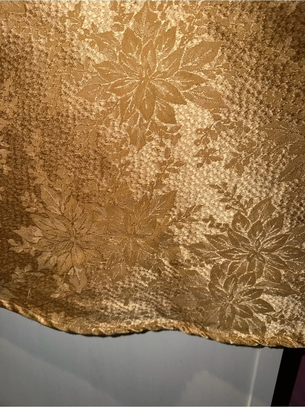 Source Unknown gold poinsettia